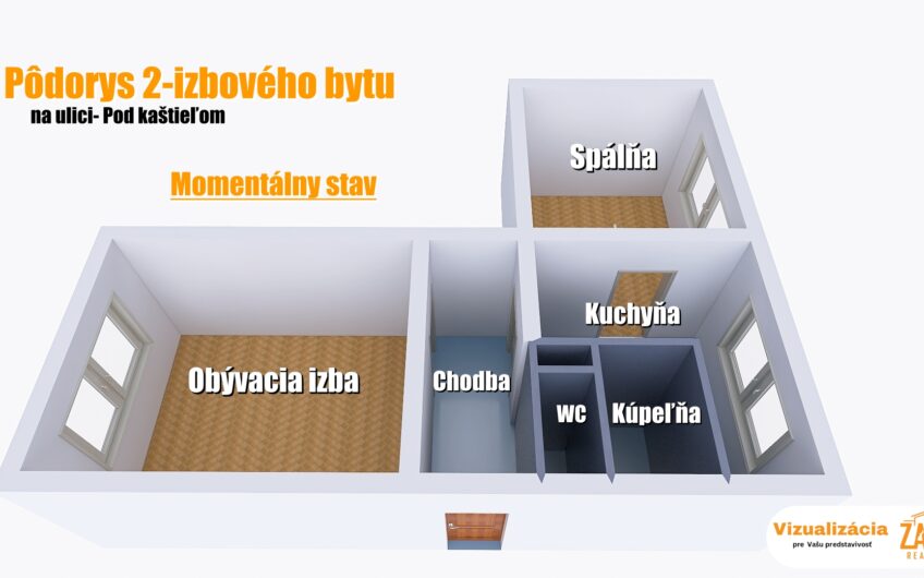 REZERVOVANÉ I 2-izbový byt v Dubnici nad Váhom