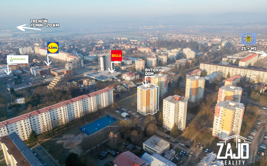 NA PRENÁJOM | Priestranný 1-izbový byt upravený na 2-izbový – Dubnica nad Váhom, Centrum II