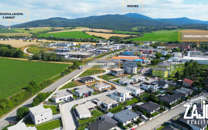 Na prenájom moderný 4-izbový bungalov v Trenčianskej Turnej – komfort, súkromie a prémiové vybavenie.