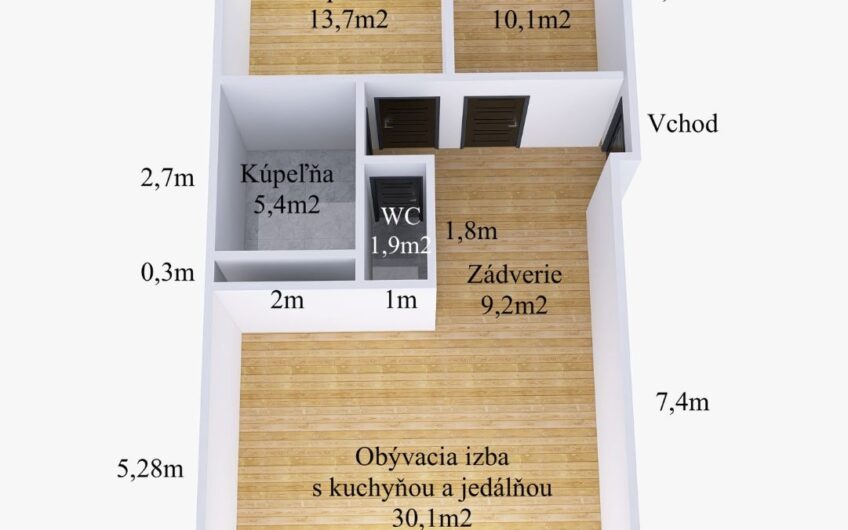 NA PREDAJ I 3-IZBOVÝ BYT V PROJEKTE VILA NIZZA, NOVOSTAVBA – TRENČIANSKE TEPLICE 07