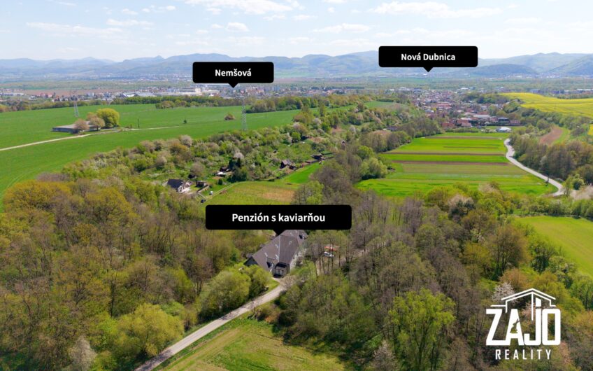 Na predaj penzión s kaviarňou v  Nemšovej – časť Ľuborča