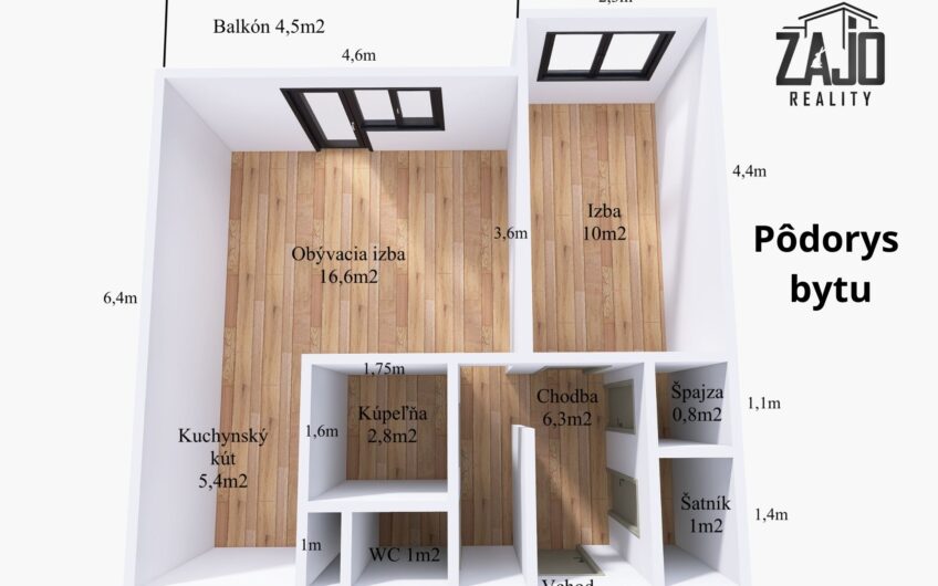 REZERVOVANÉ | 2-izbový byt s lodžiou, Soblahovská ul., Trenčín