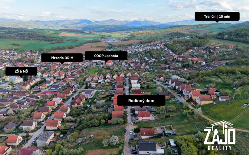 NA PREDAJ | Priestranný rodinný dom Dolná Súča – Okres Trenčín