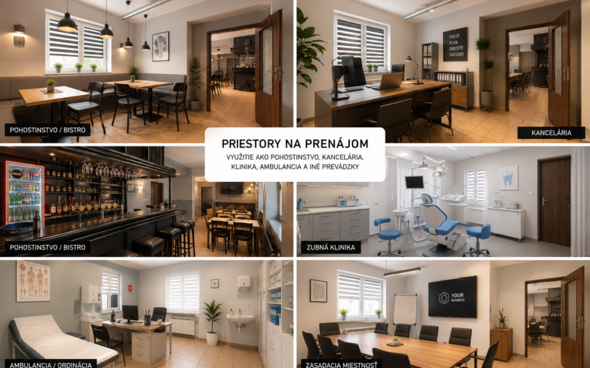 Polyfunkčná budova a 4 izbový byt + projekt na nadstavbu – Bánovce nad Bebravou | PREDAJ / PRENÁJOM