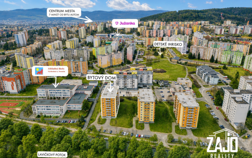 PRIESTRANNÝ 2 IZBOVÝ BYT S BALKÓNOM– TRENČÍN, ul. Východná