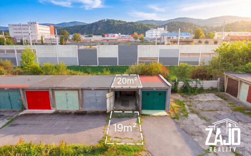 REZERVOVANÉ | Garáž 20m2 + pozemok 19m2 pred garážou – Hodžova ulica, Trenčín