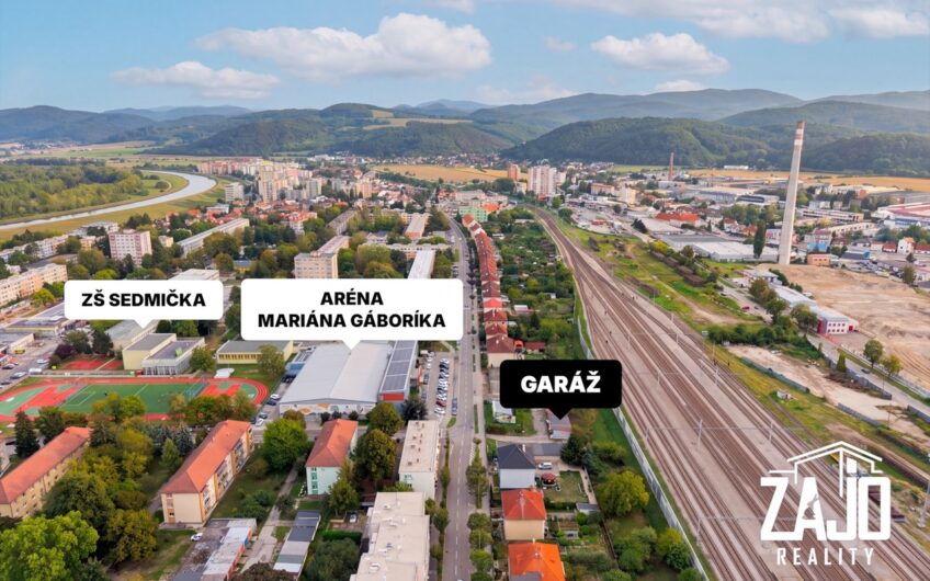 REZERVOVANÉ | Garáž 20m2 + pozemok 19m2 pred garážou – Hodžova ulica, Trenčín