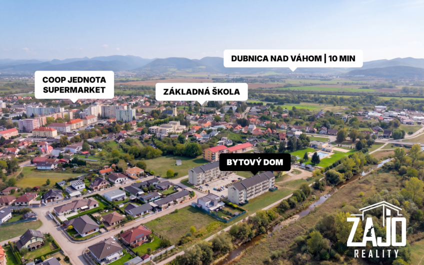 NA PREDAJ | Priestranný 3-izbový byt s dvoma balkónmi, 80 m² – Nemšová, Jaseňová ulica