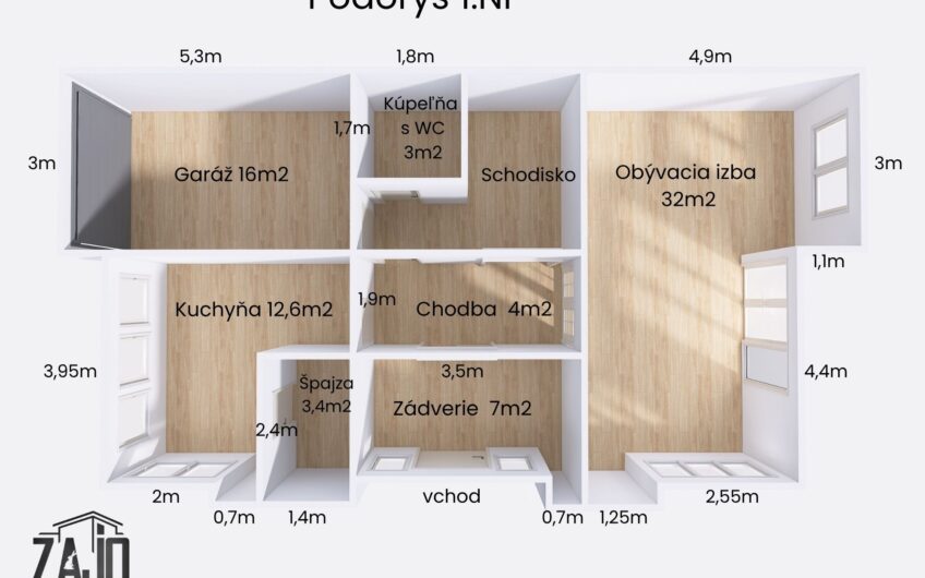 NA PREDAJ | 5-izbový rodinný dom s garážou a pozemkom 429 m² – Trenčín, Hanzlíkovská ulica
