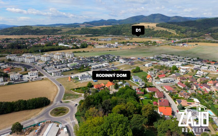 NA PREDAJ | 5-izbový rodinný dom s garážou a pozemkom 429 m² – Trenčín, Hanzlíkovská ulica