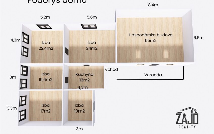 NA PREDAJ | Kopaničiarsky dom s hospodárskymi budovami a pozemkom 2 019 m² – Myjavské kopanice – Kostolné, Babulicov Vrch